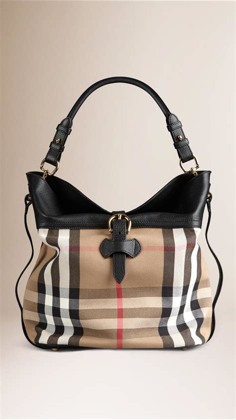 burberry check hobo medium|burberry camera handbags.